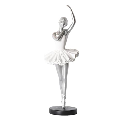 Ballerina-Mädchen-Ballett-Ornament, Dame-Skulptur-Statue, Kein Verblassen, Modernes Harz-Balletttänzerin-Ornament, Ballett-Mädchen Tanzend, Für Bücherregal, Schlafzimmer, Schreibtisch, Fensterbank von Ziurmut