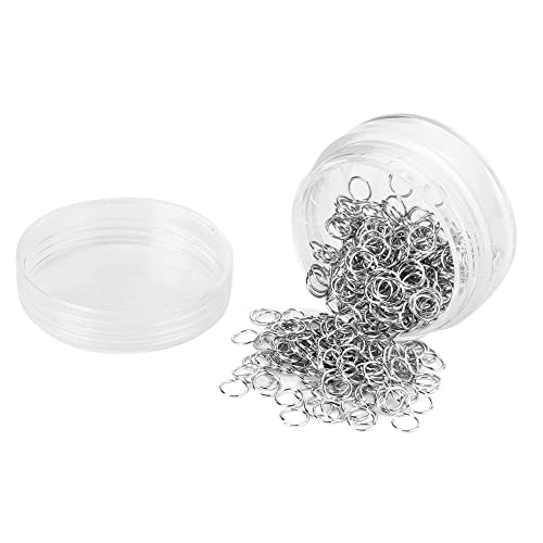 4 Box Metall-Biegeringe für die Schmuckherstellung, silberner offener Ring, O-Ring-Verbinder, Schmuckzubehör-Set für die Reparatur von Halsketten und Schlüsselbund (3 mm) von Zixyqol