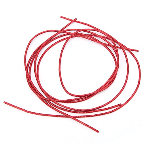 Stickdraht, eleganter, glänzender Kupferdraht, glänzend, 1,5 mm französisches Stickgarn, Häkelgarn, Stickzubehör (Red) von Zixyqol