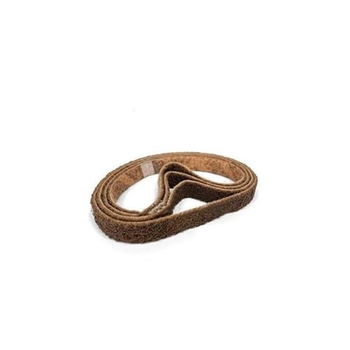 Zjpgcsdsc Schleifbänder 4 Stück 40 x 740 mm Nylon-Schleifband, Körnung 150, 240, 400, 600, Vlies-Nylon-Schleifband, 740 x 40 mm, grob bis fein(Brown) von Zjpgcsdsc