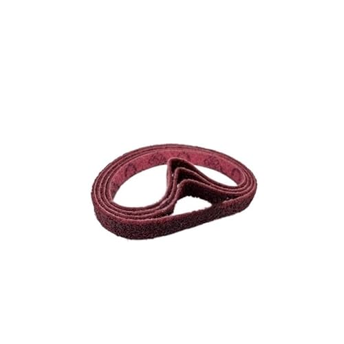 Zjpgcsdsc Schleifbänder 4 Stück 40 x 740 mm Nylon-Schleifband, Körnung 150, 240, 400, 600, Vlies-Nylon-Schleifband, 740 x 40 mm, grob bis fein(Red) von Zjpgcsdsc