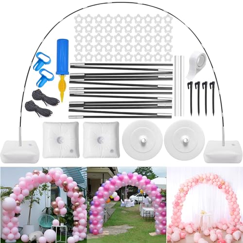 Zkaoai Ballon Bogen Kit, Tisch Luftballon Bogen Kit, Ballon Girlande, Party Dekoration Ballonbogen, Ballonbogen-Kit Verstellbarer Rahmen, Girlande Ballon für Hochzeit, Abschlussfeier und Geburt von Zkaoai