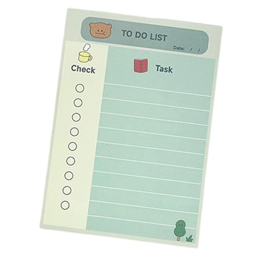 Zktfyshk 100 Blatt Hasen Haftnotizen A 6 Tagesplan Haftnotizen Lovely Animal Memo Pad Wochenplan Schule Bürobedarf von Zktfyshk