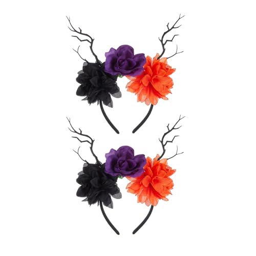 Zktfyshk Elegantes Haarband für Halloween-Partys, Kopfschmuck, Haar-Accessoire, einzigartiger schwarzer langer Kopfschmuck für Partys von Zktfyshk