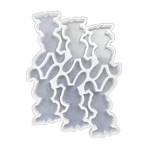 Zktfyshk Harzformen, Herz-Schneemann-Silikonform, Kuchendekoration, Backwerkzeug für Schokolade, Süßigkeiten, handgefertigte Seife von Zktfyshk