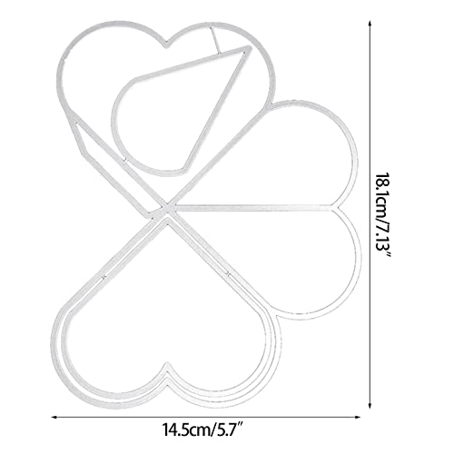 Zktfyshk Stanzformen für Kartenherstellung, herzförmige Metall-Stanzformen für Scrapbooking, Album, Prägung, Foto, Handwerk, Papier, Karte von Zktfyshk