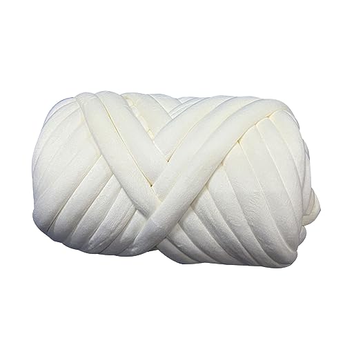 Zktfyshk Tube Yarn Big Twist Tube Garn zum Stricken, Zopf, Baumwollfaden für handgefertigte Decken, Kissen, Tiernest von Zktfyshk