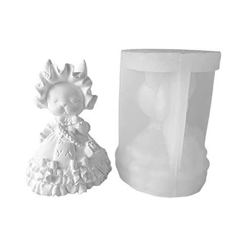 3D Kaninchen Kerze Silikonform Handgemachte Desktop Ornamente Gips Epoxidharz Gips Form Für Heimdekoration von Zkydhbd