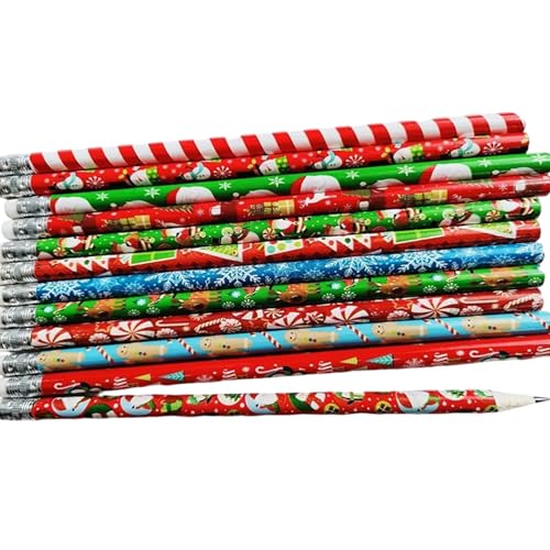 48pcs Weihnachtsbleistifte Holzzeichnungsstifte Mit Kleinen Radiergummi Zum Schreiben Von Zeichnen Von Weihnachtsliedern Füllstoffe Vorräte 48pcs Weihnachtsbleistifte Holzzeichnungsstifte Mit Kleinen Radiergummi Zum Schreiben Von Zeichnen Von Weihnachtsliedern Füllstoffe Vorräte von Zkydhbd