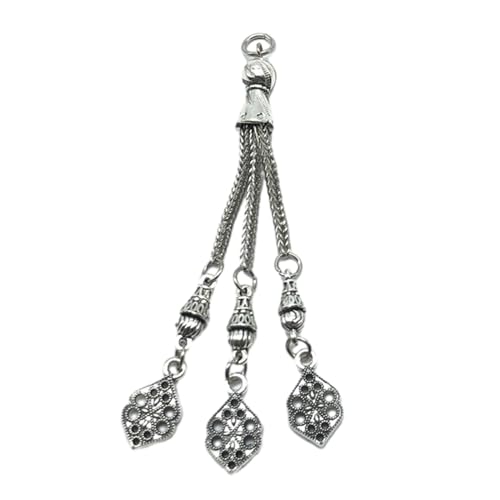 Antike Silberplattierte Metall Quasten Pinsel Accessoires Vintage Schmuckzubehör Halskette Armband Anschlüsse Silber Blatt Anhänger Antike Silberplattierte Metall Quasten Pinsel Accessoires Vintage Schmuckzubehör Halskette Armband Anschlüsse Silber Blatt Anhänger von Zkydhbd