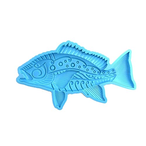 Fisch Ornament Silikonform Für Wand Tür Dekoration Handgemachte Zimmer Wohnzimmer Epoxidharz Form Dekore von Zkydhbd