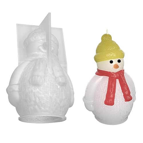 Schneemann Dekoration Kerze Silikonform Epoxidharz Dekoration Herstellung Seife Schmelzharz Weihnachten Home Dekorationen von Zkydhbd