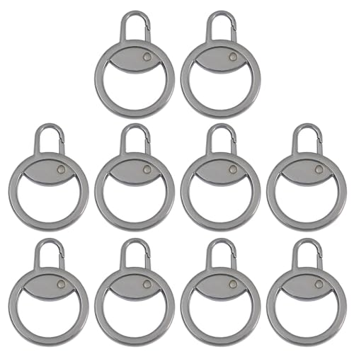 Zkydhbd 10 Pcs Metall Reißverschluss Ersatz Abnehmbar Reißverschluss Schieberegler Pulls Tab Reparaturkits Für Bekleidungsjacken BRÜFEN von Zkydhbd