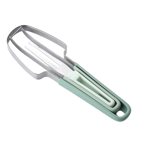 Zkydhbd 3 In 1 Edelstahl Wassermelonschneider Fork Fruchtschneidwerkzeug Wassermelonenschneider Slicer Küchenwerkzeug Zum Camping von Zkydhbd