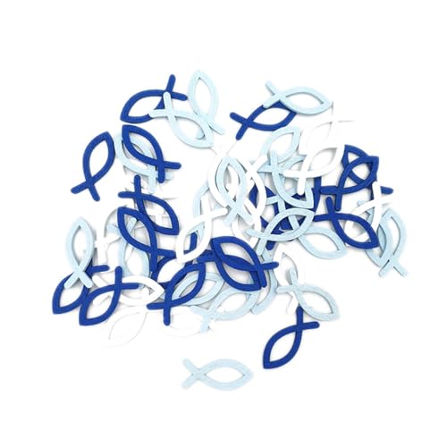 Zkydhbd 50/100 Stück Hohler Fisch Aus Holz Fisch Taufdekoration Für Taufe Kommunion Und Hochzeit Hohler Fisch Anhänger von Zkydhbd