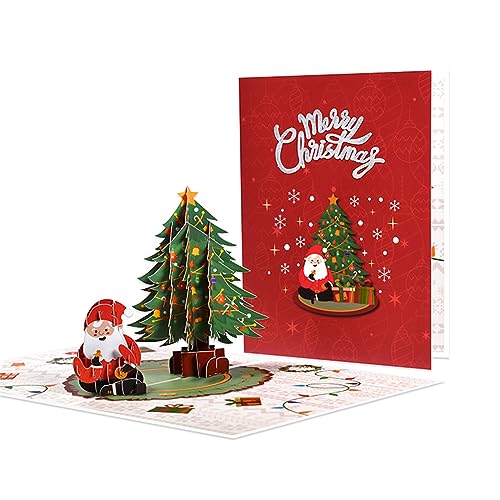 Zkydhbd Exquisite 3D Weihnachtskarte Mit Ältesten Und Baumdesign Verleihen Ihrer Dekoration Einen Hauch Von Festlichkeit von Zkydhbd