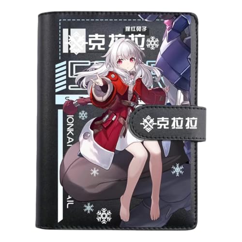 Honkai Star Rail Clara Journal Planner Anime Merch Spielfigur Edelstahl Binder PU Leder 160 Seiten mit Magnetverschluss Geschenk für Geburtstag Jahrestag von Zllada