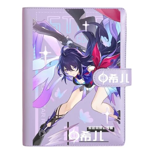 Honkai Star Rail Seele Journal Planer Anime Merch Spielfigur Edelstahl Binder PU Leder 160 Seiten mit Magnetverschluss Geschenk für Geburtstag Jahrestag von Zllada