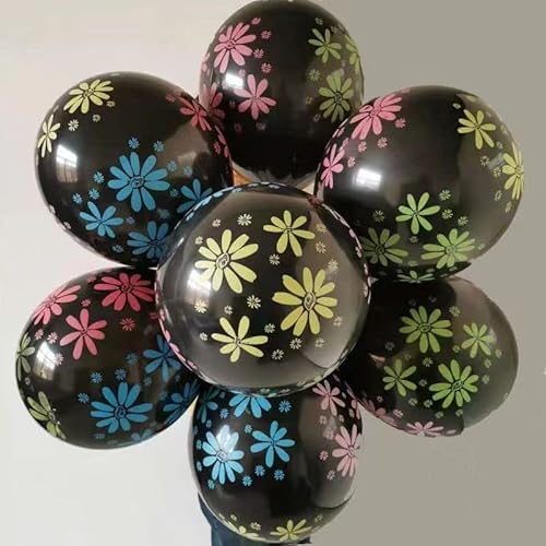 Ballons, Partyballons aus verdickten Ballons – runde schwarze Promi-Aufdruckballons, Eröffnung kleiner Geschenkläden for Dekorationsbedarf. von ZlyxLzq