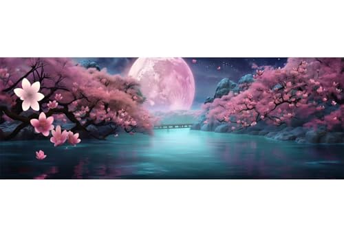 5D Diamond Painting Mond Kirschblüten Diamond Painting Erwachsene/Kinder, DIY Diamond Art Diamant Painting Bilder, Kristall Strass Diamant Malerei Basteln für Home Wand Décor, 27.5x70.8 Inch/70x180 cm 5D Diamond Painting Mond Kirschblüten Diamond Painting Erwachsene/Kinder, DIY Diamond Art Diamant Painting Bilder, Kristall Strass Diamant Malerei Basteln für Home Wand Décor, 27.5x70.8 Inch/70x180 cm von Znnegxiia