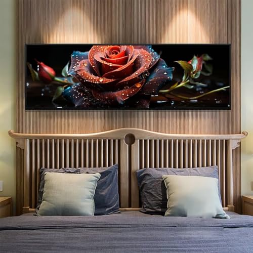 Diamond Painting Rose Diamant Painting Bilder Erwachsene/Kinder, 23.6x62.9 Inch/60x160 cm Groß xxl 5D Diamond Painting Blumen für Wand Deko, DIY Kreuzstich Stickerei Diamant Kunst Set für Home Décor Diamond Painting Rose Diamant Painting Bilder Erwachsene/Kinder, 23.6x62.9 Inch/60x160 cm Groß xxl 5D Diamond Painting Blumen für Wand Deko, DIY Kreuzstich Stickerei Diamant Kunst Set für Home Décor von Znnegxiia