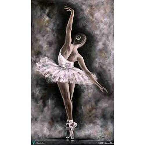 Znnhtyj Diamond Painting Set für Erwachsene Groß Diamant Painting Bilder Ballerina Malen nach Zahlen Diamant Anfänger Kinder DIY Cross Stickerei Malerei For Home Wall Decor Gift square drill 40x80cm von Znnhtyj