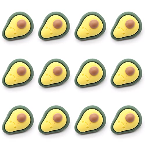 ZoTuoART 12 Stück niedliche Gemüse Früchte Ersatzknöpfe – Cartoon-Knopf für Kinder Kleidung Zubehör – DIY handgefertigte vielseitige Nähknöpfe Avocado von ZoTuoART