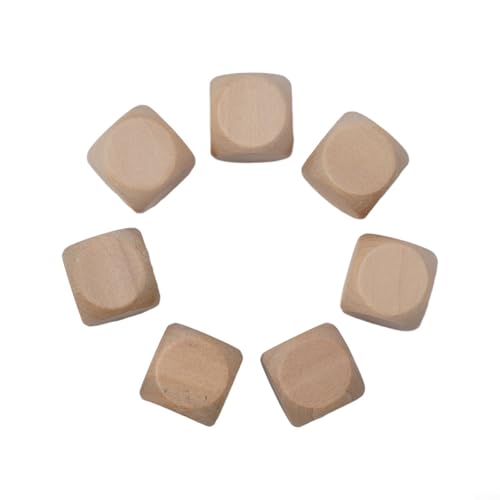 DIY Holzwürfel-Set, 10 unlackierte Holzwürfel für kreative Anpassungsprojekte (20 mm) von Zoegneer