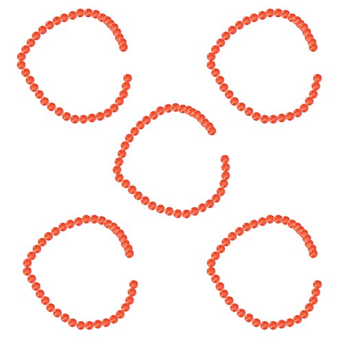 5 Stränge, rot, 8 mm, runde, lose Abstandsperlen für Schmuckherstellung, Armbänder, Halsketten, Perlen, DIY-Bastelzubehör für Juweliergeschäft und Zuhause von Zoeyilan