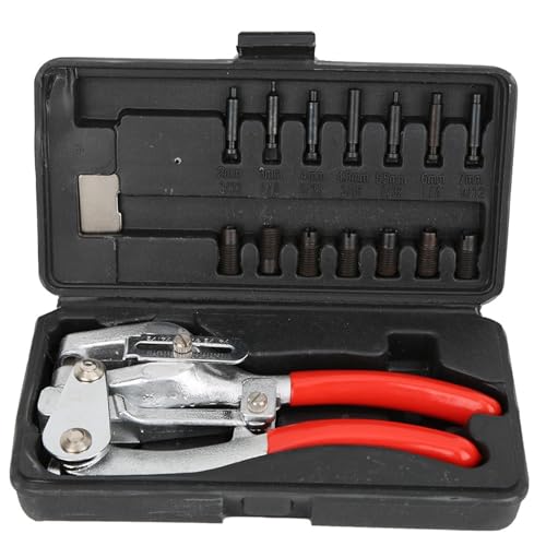 Hand -Held -Power Punch, Loch Punchpliher, Blech -Loch -Loch -Loch -Set mit 7 Lochgrößen, professionelle Punch -Werkzeugkits für Gürtel, Leder, Kunststoffe, dünne Eisenblätter, von Zoeyilan