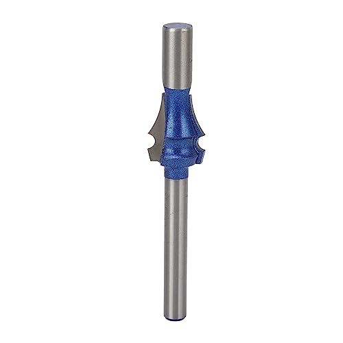 Muster Flush Trim Router Bit eingestellt, nach oben geschnittener Böer -Bit -Set, Holzverarbeitungs -Mahlen -Tool, 1/4 Zoll Schaft × R2, Tungstenstahllegierung, für von Zoeyilan