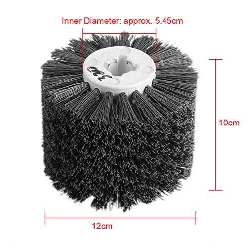 Schleifdrahtschichtradtrommelbäuchchen -Polierbürste, 320 Körnchenrad -Trommelholzholz -Brennwerkzeug für elektrische Zeichenmaschine, Außenbehandlung von Zoeyilan