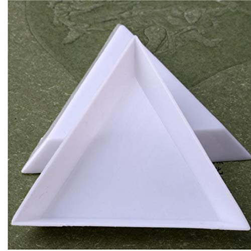 Zonfer 10pcs Triangular Sortierkästen Für Perlen, Handwerk, Schmuck, Nail Art Strass-kristallkorn, Kleinteile von Zonfer