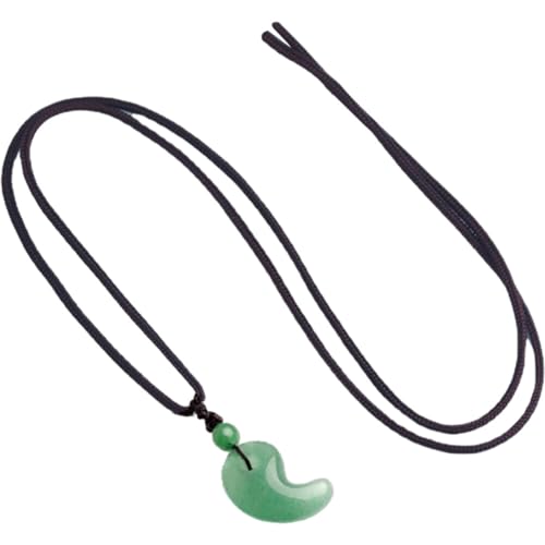 Pure Natural Kristallanhänger Yin Yang Jade Magatama Schnalle Crescent Spike Bowlder Für Verliebte Paare von Zonster