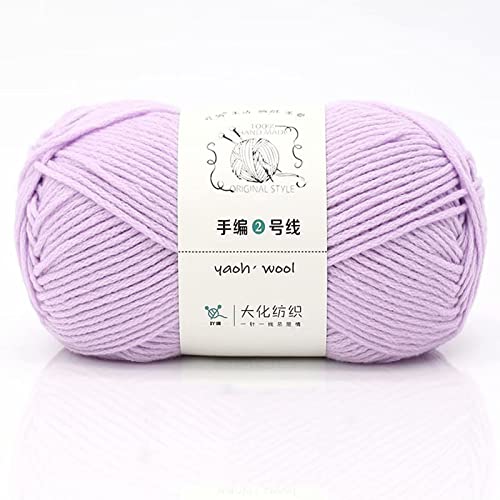 10 × 100 g doppelt gestrickte Baumwollwolle 100 % Acryl, grob, warm, weich, handgewebt, buntes Garn, perfekt für jedes Häkeln und Stricken, Mini-Projekt (2 Knäuel, Farbe 17) von Zoomlie