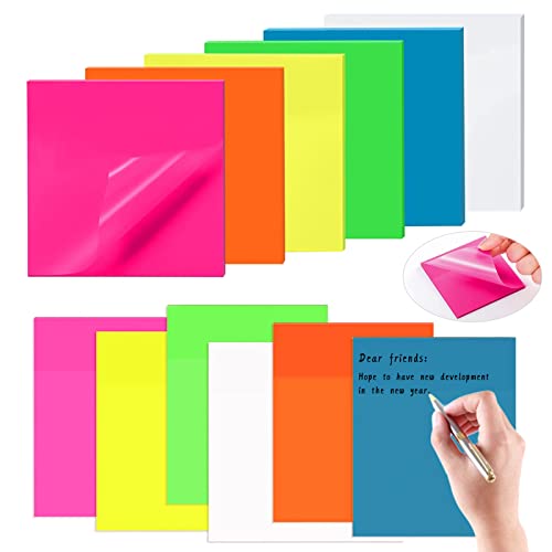 600 Blätter Transparent Haftnotizen,2 Größen Durchsichtige Sticky Notes,Durchsichtige Notizzettel,Haftnotizen Klebezettel,für Kennzeichnung Von Bürodokumenten,Memos(75 * 75mm,50 * 75mm) von Zoonvii