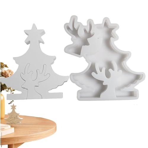 Silikon-Weihnachtsform, Silikonformen Gießformen Weihnachten, Weihnachtsbaum-Silikonform Für Kerzen, Weihnachten Silikon Kerzenhalter Form, Weihnachtsbaum-Silikonform Zum Backen von Zopoee