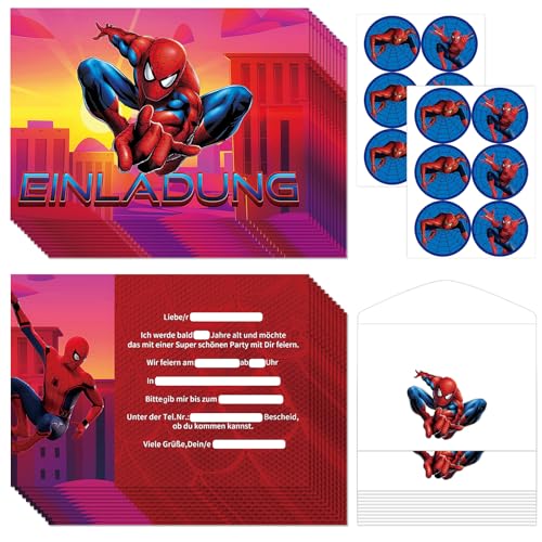 Zoriwn 12 Set Mit Spiderman Einladungskarten Kindergeburtstag Junge Mädchen Partyeinladungen für Spiderman Kindergeburtstag Einladungskarten Einladung Kindergeburtstag Zoriwn 12 Set Mit Spiderman Einladungskarten Kindergeburtstag Junge Mädchen Partyeinladungen für Spiderman Kindergeburtstag Einladungskarten Einladung Kindergeburtstag von Zoriwn