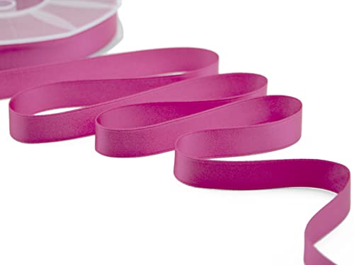 Zorzetto s.r.l. Doppelsatinband, Pink Pfingstrose, 16 mm x 50 m von Furlanis