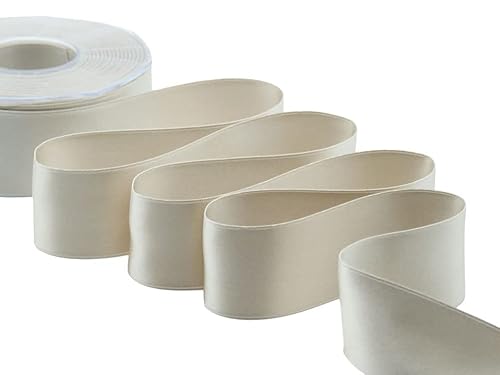 Zorzetto s.r.l. Doppelsatinband, Beige, 40 mm x 25 m von Furlanis