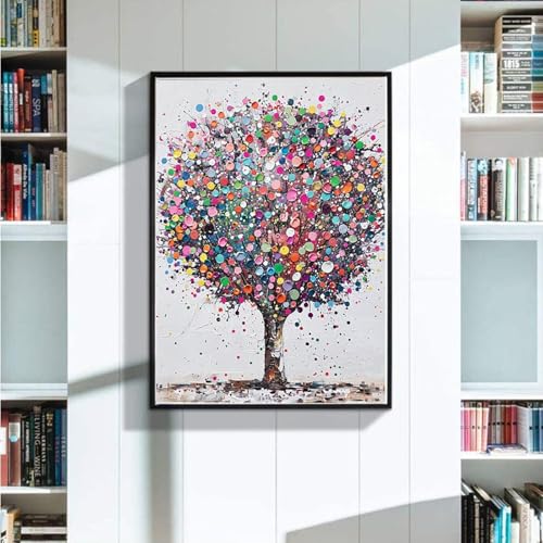 5D Diamond Painting XXL 100X135 cm Diamant Painting Bilder Graffiti, Diamond Painting Erwachsene DIY Eckige Diamant Kunst Malerei, Diamond Painting Kinder Lebensbaum Basteln Erwachsene, Home Deko I-Q von Zoulile