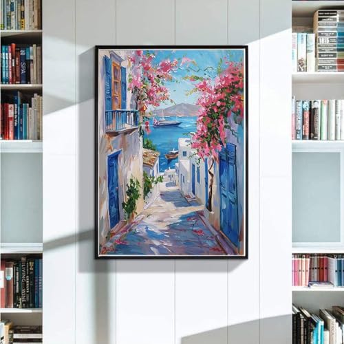 Diamond Painting Erwachsene, 5D Diamant Painting Bilder Landschaft, Diamond Painting Kinder DIY Full Eckige Drill Diamant Painting Blumen mit Diamond Painting Zubehör für WandDekoation 30x40 cm 3-Q von Zoulile