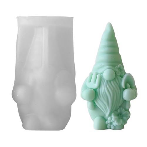 Christmas Gnome Mold, 3d Gnome Silicone Mould, Faceless Doll Mold, Dwarf Resin Casting Mold, Epoxy Molds for Crafts, Christmas Gnome Mold for Handmade Candles and Soaps von Zqkimzi