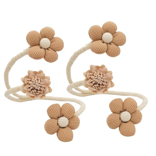 Flower Curtains Buckle Set - Decorative Curtains Tiebacks Clips for Home and Bedroom - Flexible and Stylish Curtains Holdbacks (2 Pieces) Curtains Tiebacks Clips von Zqkimzi