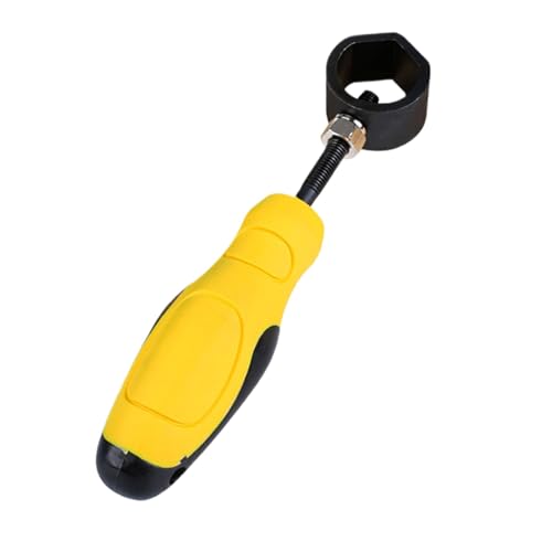 Handle Leather Puncher, Yellow Handle, Security Holder Marking Punch, Sturdy Punching Tool for Leather, Wood, and Metal Crafting, Material Carbon Steel von Zqkimzi