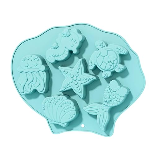 Starfish Baking Mold, Turtle Cake Mold, Seahorse Silicone Mold, Shell Baking Mold, Chocolate Marine Mold, Mermaid Tail and -themed Silicone Molds for Cake and Candy Decoration von Zqkimzi