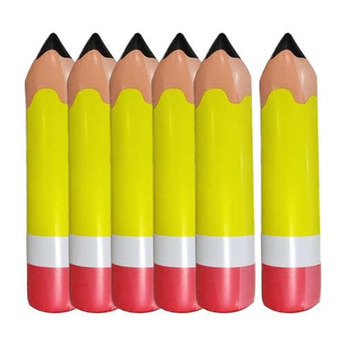 Zqkimzi Riesige Bleistift-Requisite, großer, aufblasbarer Bleistift, Klassenzimmer-Dekoration, aufblasbarer Bleistift für Kinder, Klassenzimmer, Preise, Partygeschenke, Abschlusszubehör, von Zqkimzi