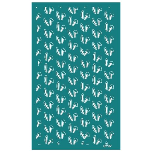 Kaninchen Eierschalen Seidenbildschirm Schablonen 6.3x4inch Waschbarer Siebdruckschablonen Für Tonohrringe Schmuck Professionelle Kunstkreation Machen Kaninchen Eierschalen Seidenbildschirm Schablonen 6.3x4inch Waschbarer Siebdruckschablonen Für Tonohrringe Schmuck Professionelle Kunstkreation Machen von Zqxnt