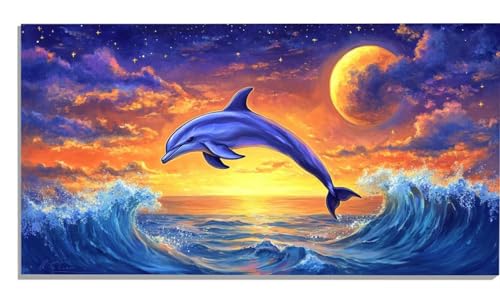 Delphin Malen Nach Zahlen Erwachsene, Wellen Malen Nach Zahlen Kinder Anfänger, DIY Ölgemälde Leinwand 80x160cm mit 3 Pinsels und Farbe Acrylfarbe, Aesthetic Room Decor, Geschenke für Männer, -598 Delphin Malen Nach Zahlen Erwachsene, Wellen Malen Nach Zahlen Kinder Anfänger, DIY Ölgemälde Leinwand 80x160cm mit 3 Pinsels und Farbe Acrylfarbe, Aesthetic Room Decor, Geschenke für Männer, -598 von Zsccvzlu