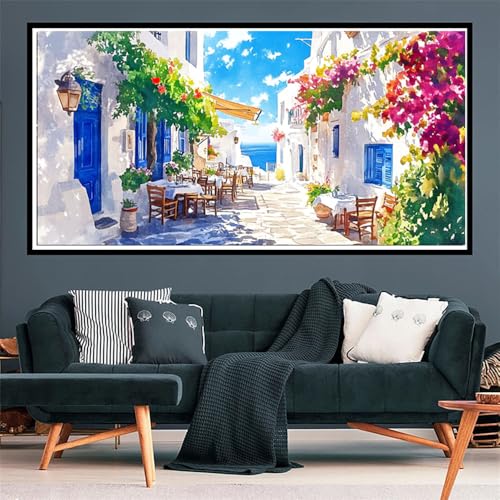 Diamond Painting Leuchtturm Diamond Painting Erwachsene Groß XXL 100x300cm, Möwe Diamant Painting Bilder, 5D DIY Full Drill Crystal Art Basteln für Home Büro Wall Dekoration, Geschenke für Frauen von Zsccvzlu